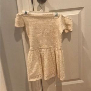 Off the shoulder cream top!!!!